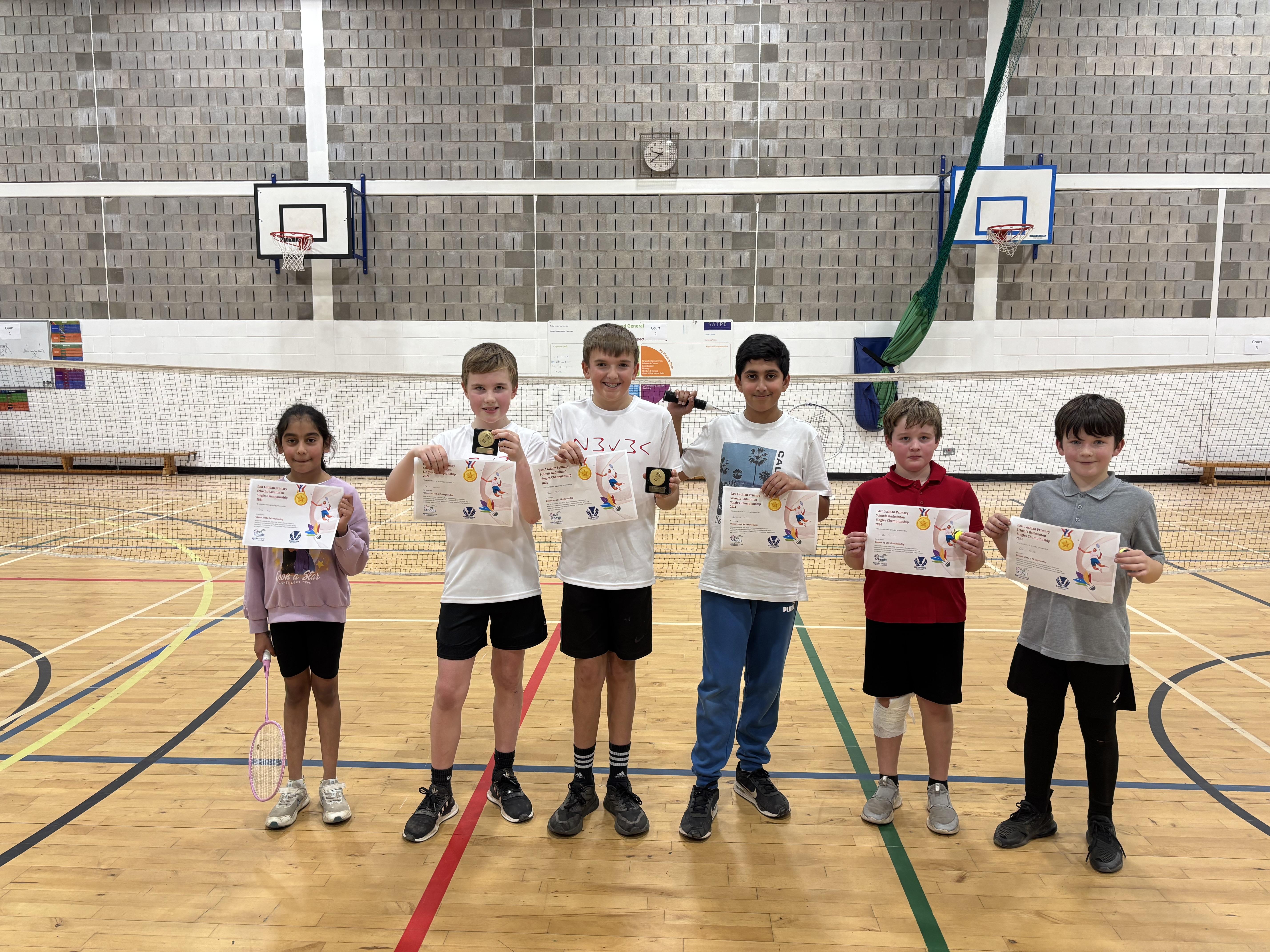 East Lothian Champions 2024 Badminton