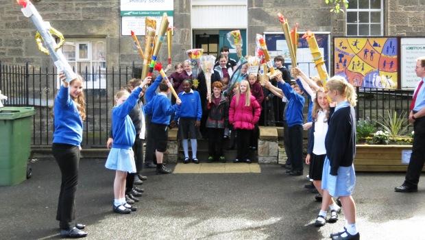 Torch relay at Loretto