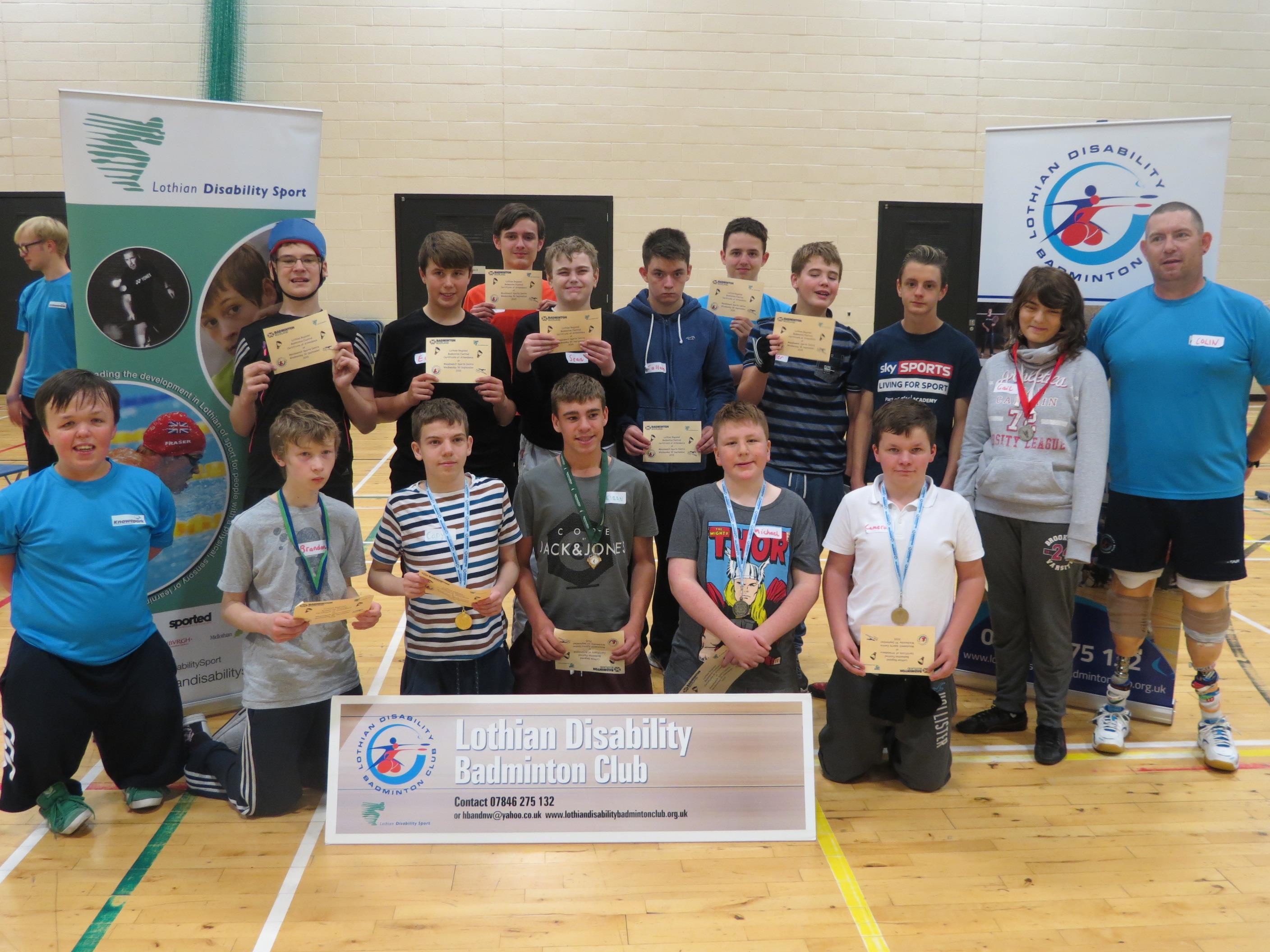 Lothian Schools Disability Badminton Festival 