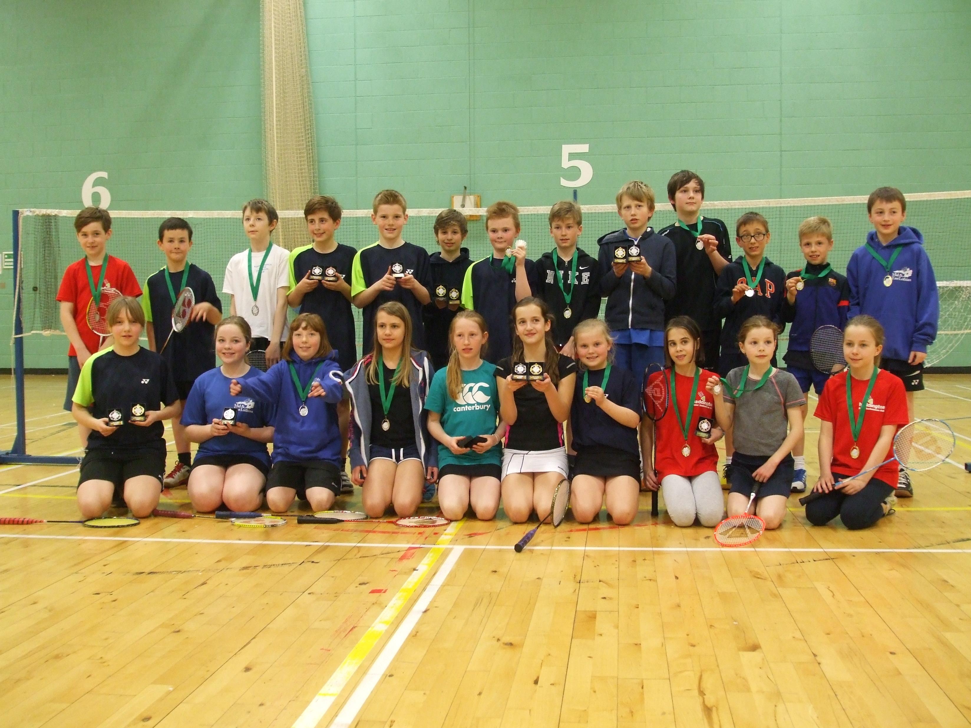 Freya and Gregor Primary Badminton Champions