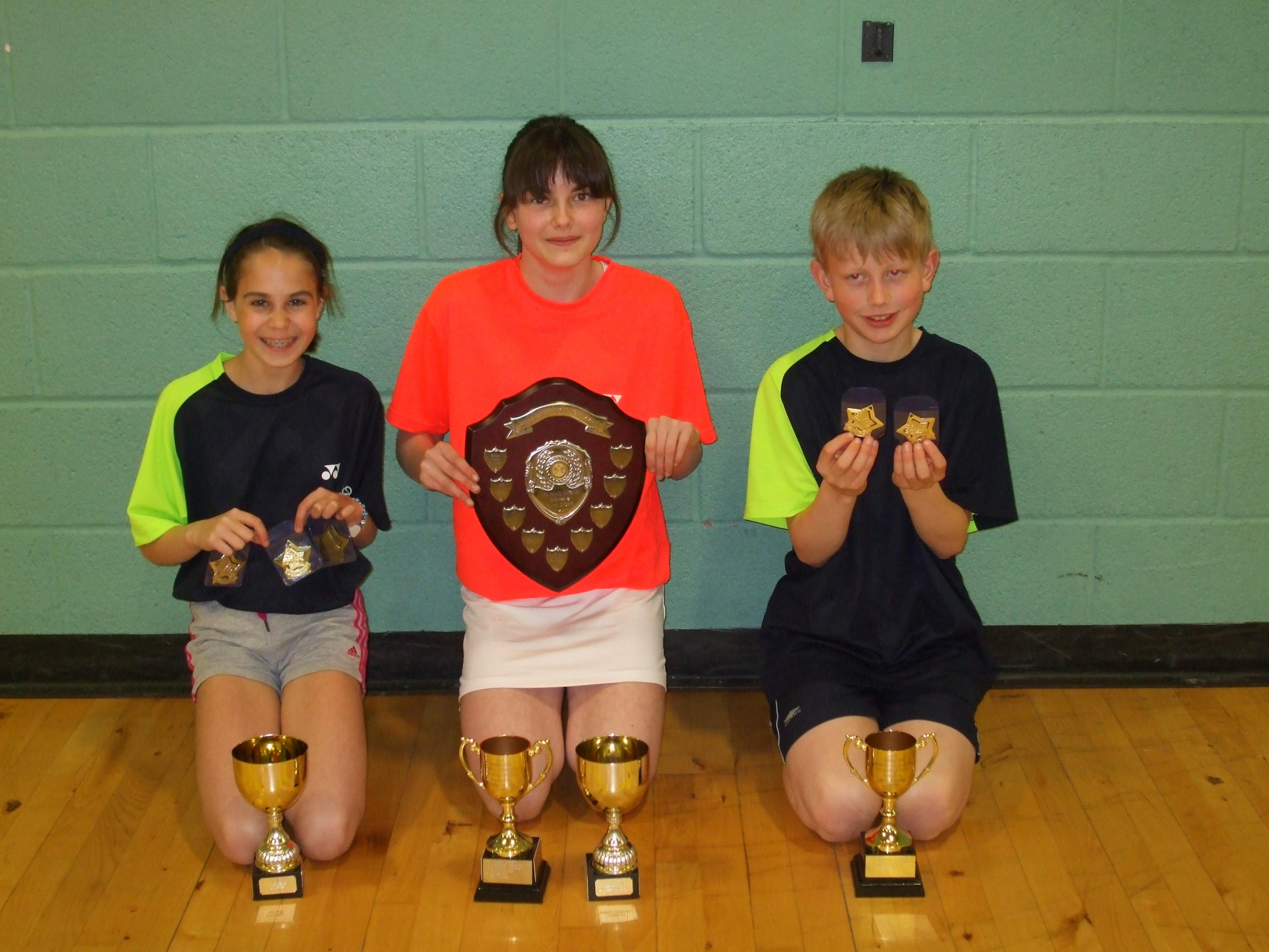 Badminton Hat Trick for Amanda and James.